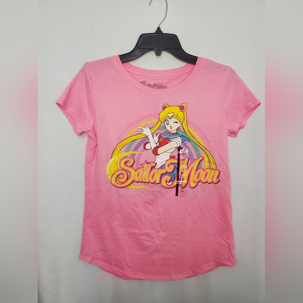 NWOT Pink Junior Sailor Moon Short Sleeve Tee-Shirt Size XL/14-16